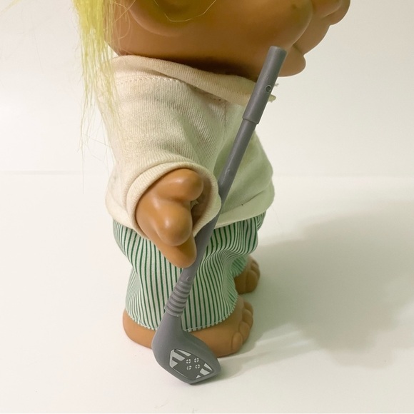 Vintage Russ Trolls Golf Pro Troll dressed with Golf Club Outfit Visor - Picture 10 of 16